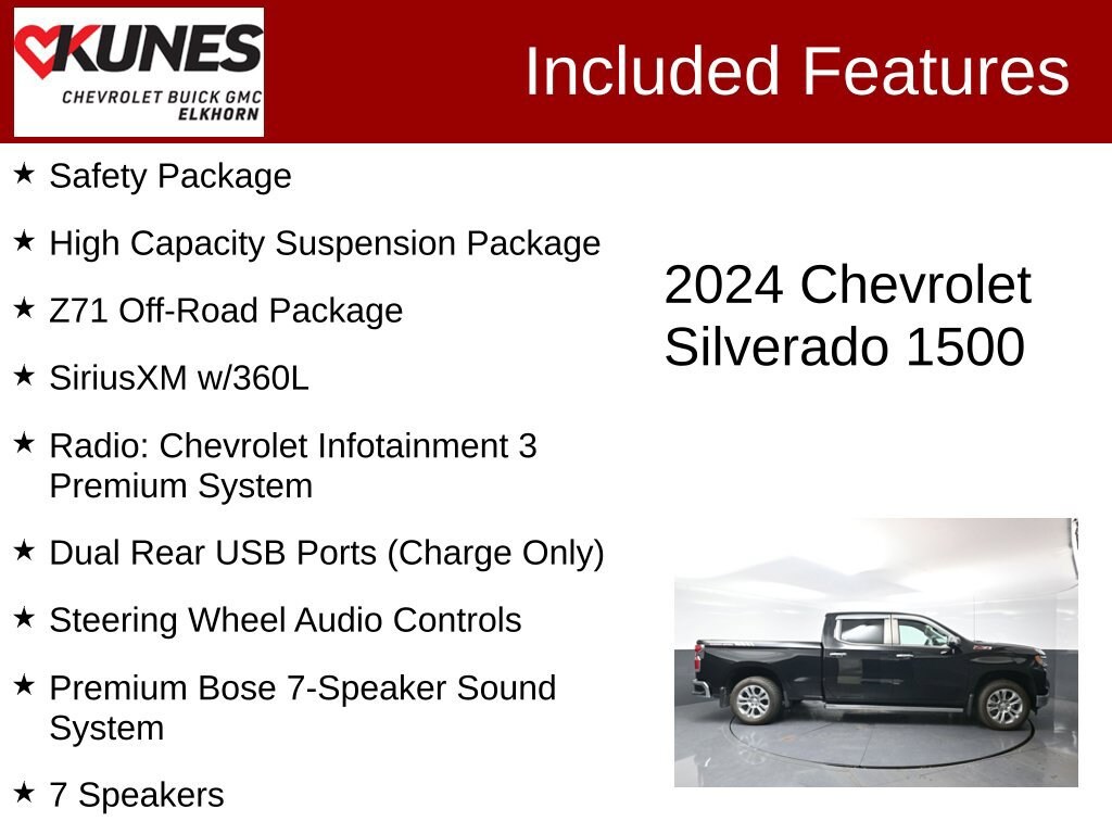 Used 2024 Chevrolet Silverado 1500 LTZ Truck
