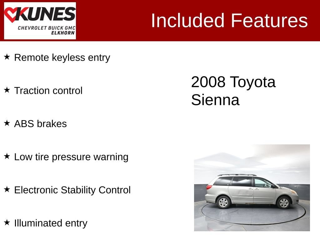 Used 2008 Toyota Sienna CE