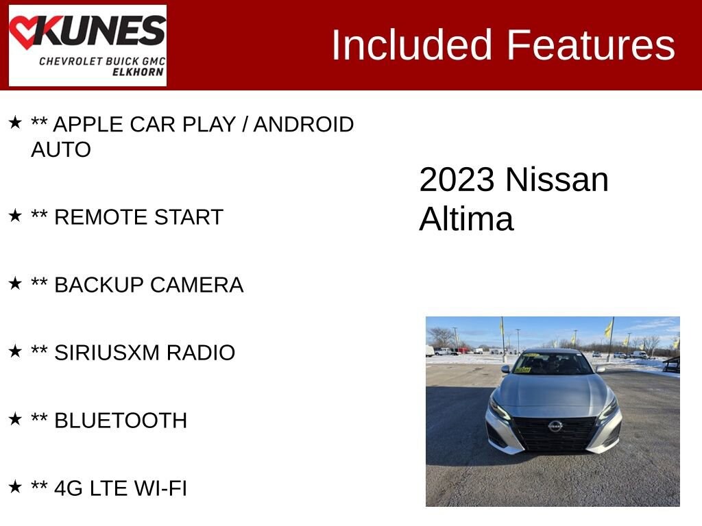 Used 2023 Nissan Altima 2.5 SV