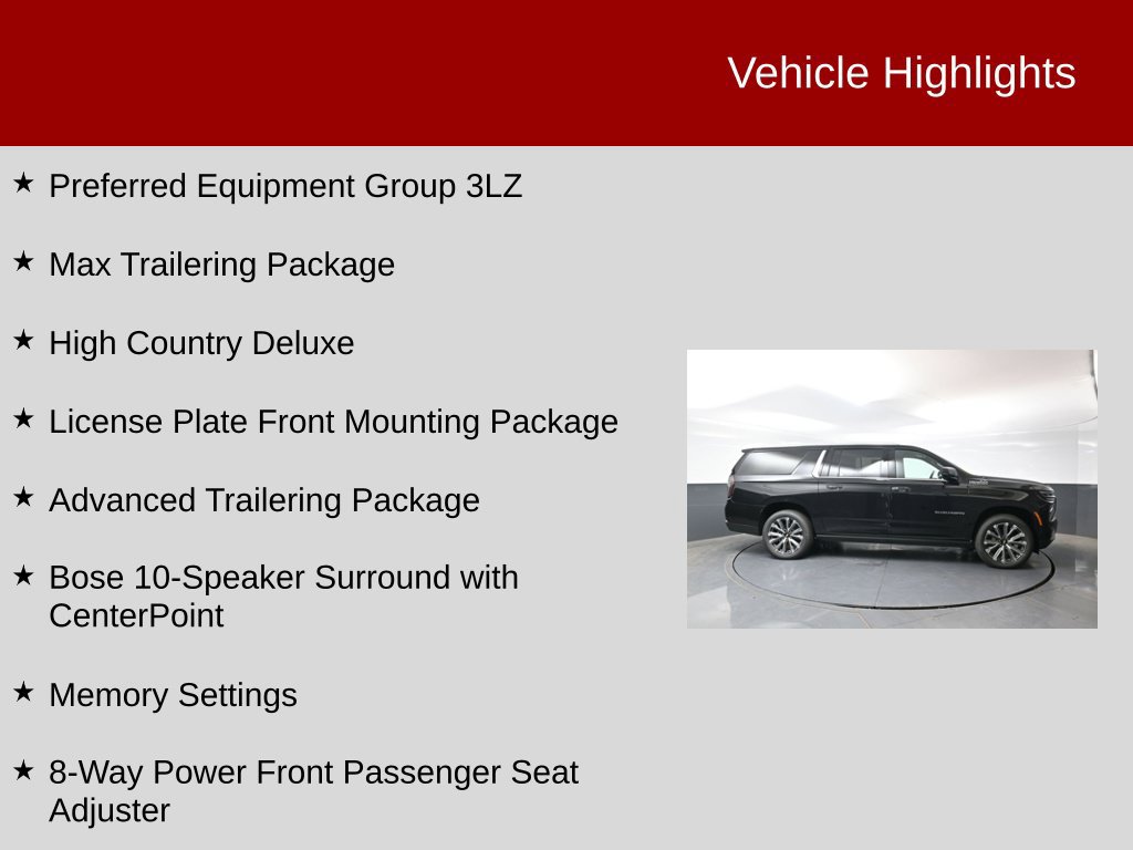 New 2026 Chevrolet Suburban High Country SUV