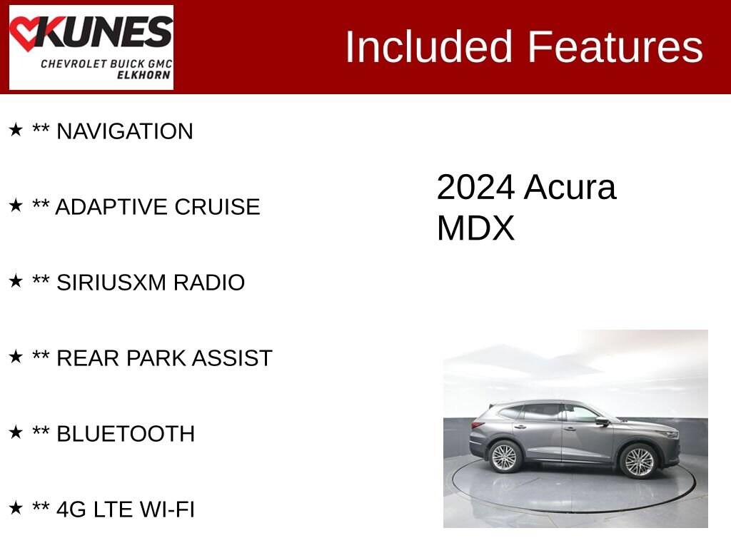 Used 2024 Acura MDX Platinum Elite