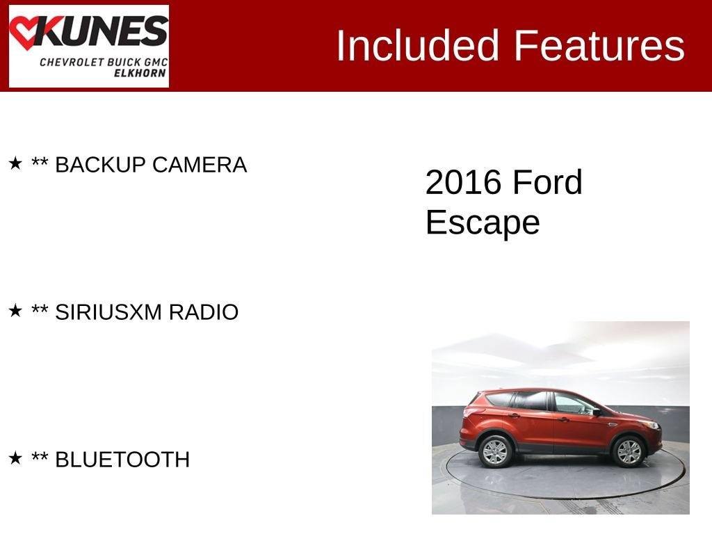 Used 2016 Ford Escape S