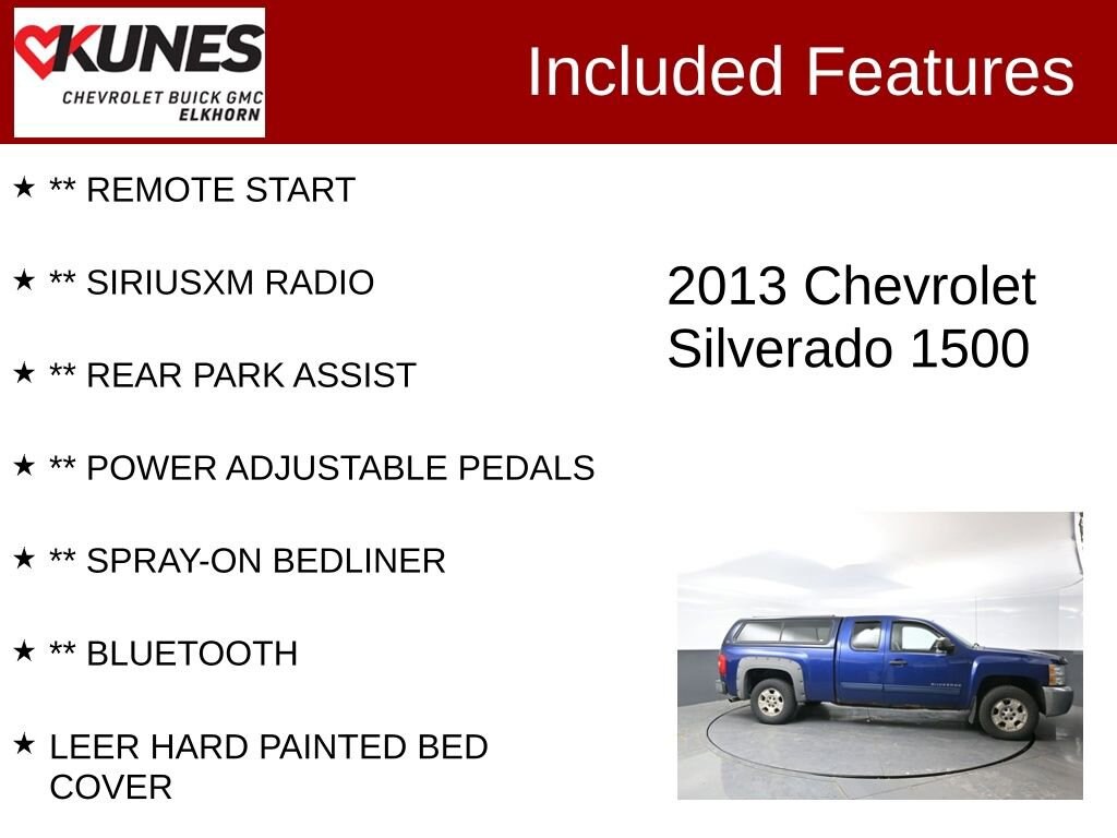 Used 2013 Chevrolet Silverado 1500 LT Truck