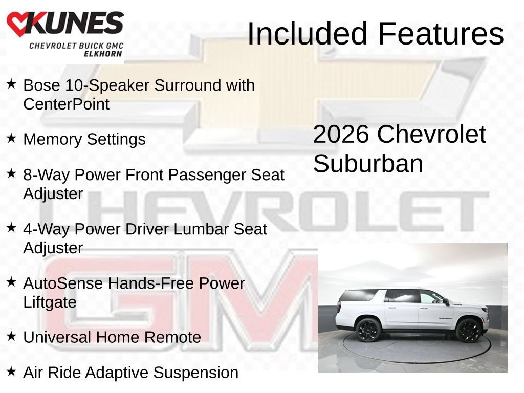 New 2026 Chevrolet Suburban High Country SUV