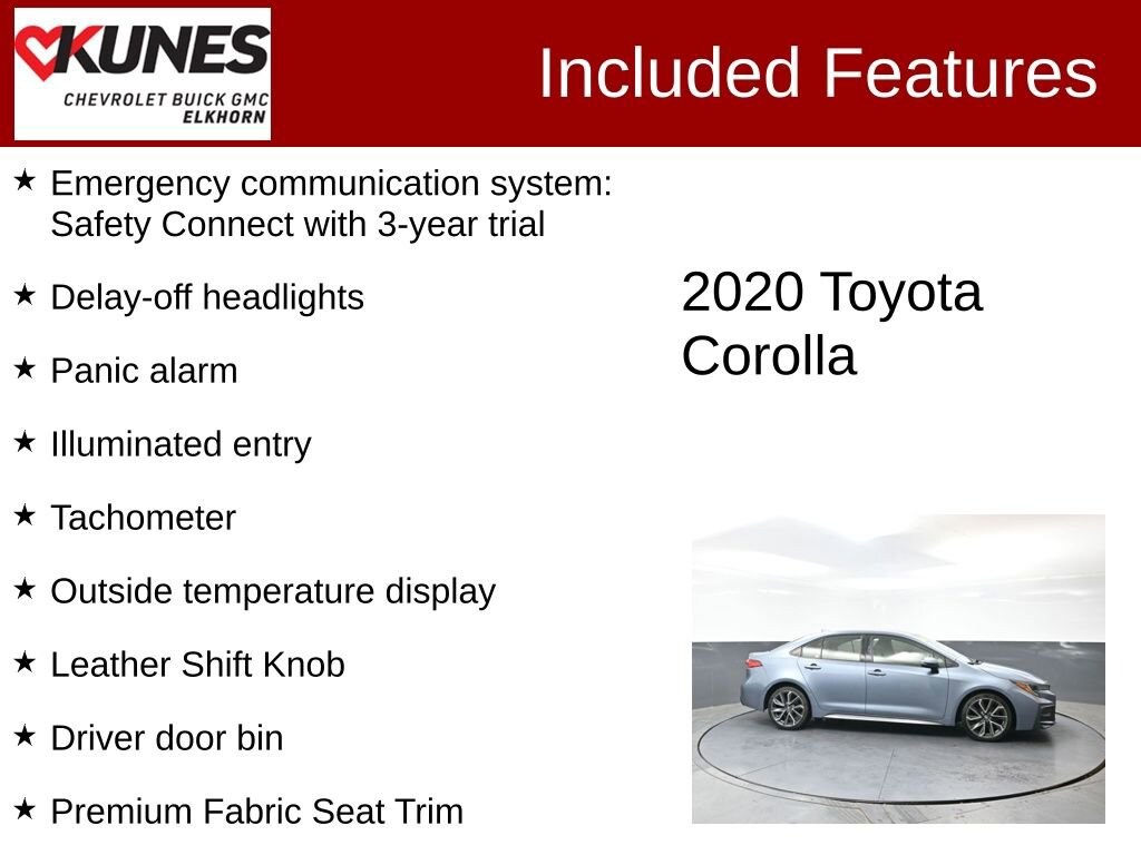 Used 2020 Toyota Corolla SE