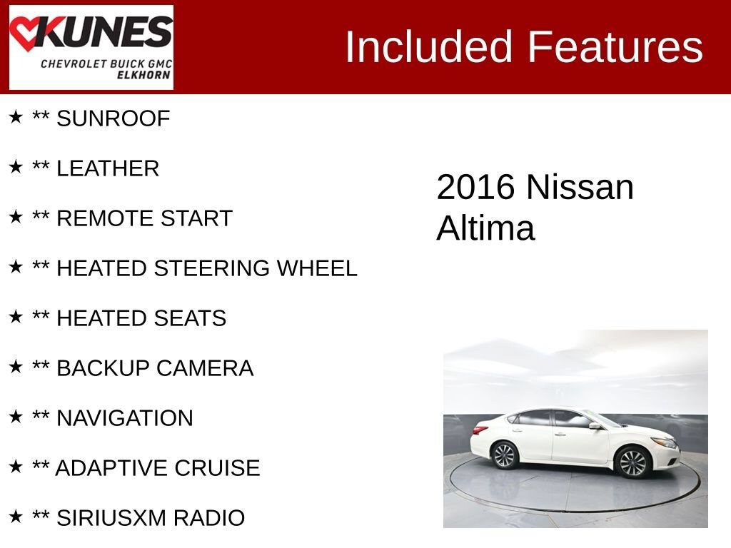 Used 2016 Nissan Altima 2.5 SL