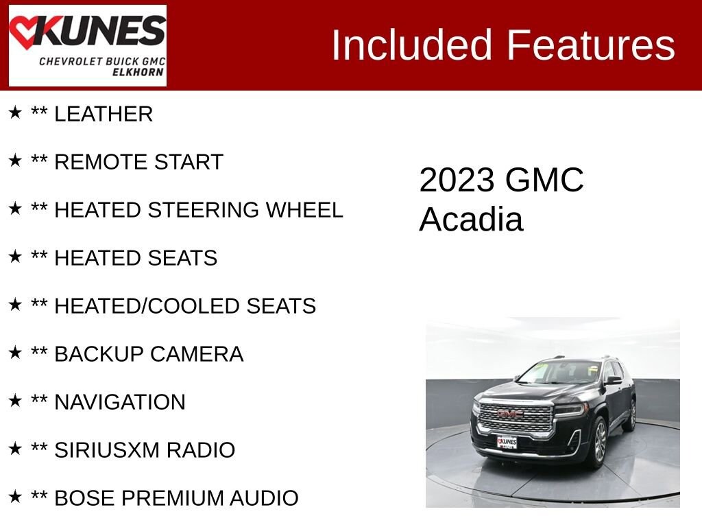 Used 2023 GMC Acadia Denali SUV