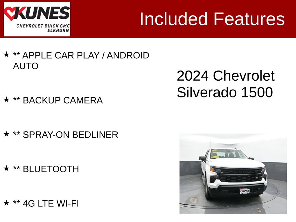 Used 2024 Chevrolet Silverado 1500 WT Truck