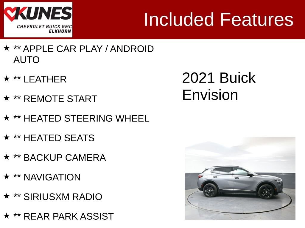 Used 2021 Buick Envision Essence SUV