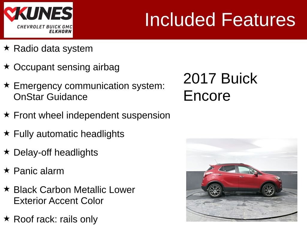 Used 2017 Buick Encore Sport Touring SUV