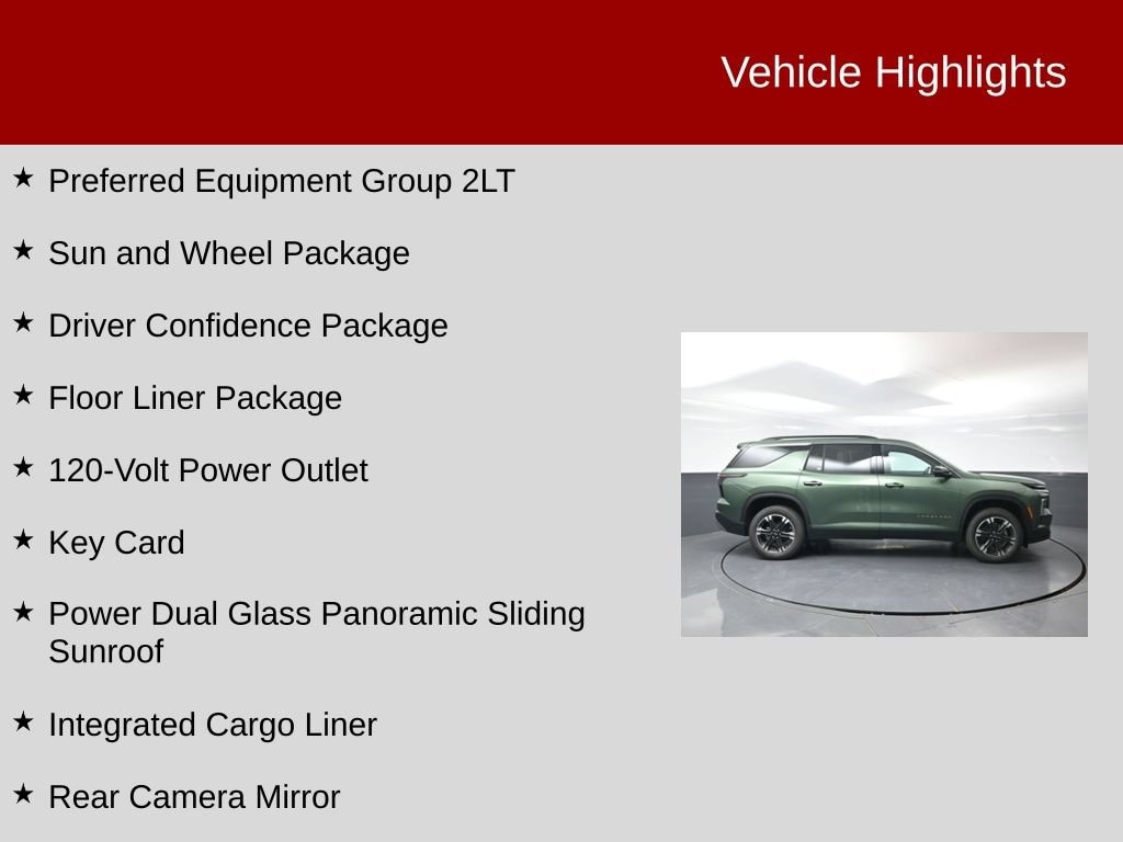 New 2027 Chevrolet Traverse LT SUV