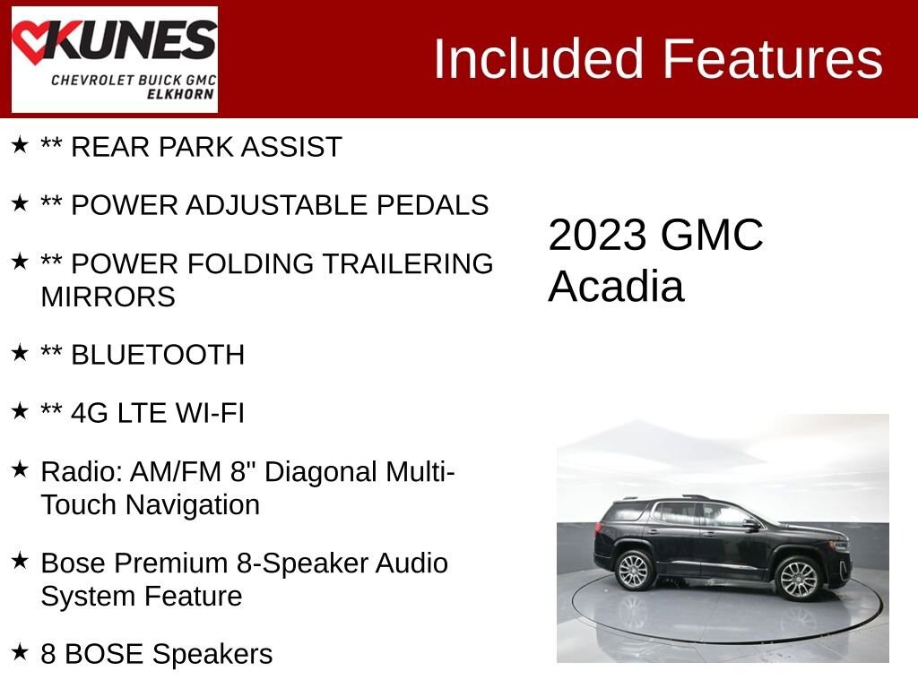 Used 2023 GMC Acadia Denali SUV