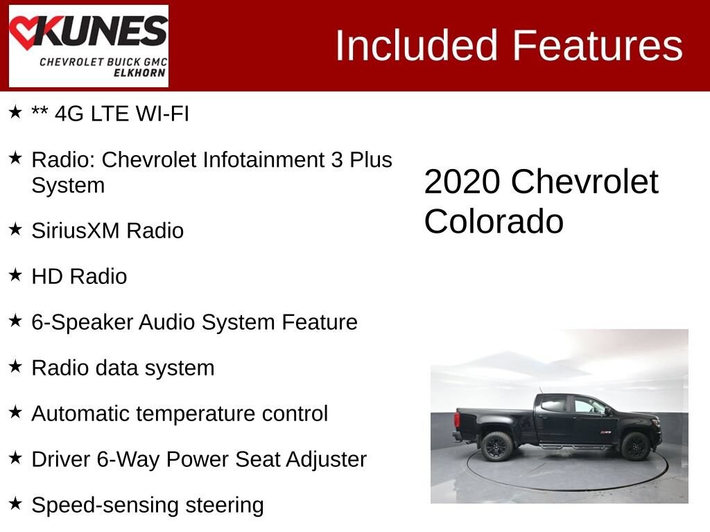 Used 2020 Chevrolet Colorado 4WD Z71 Truck