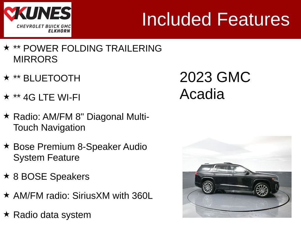 Used 2023 GMC Acadia Denali SUV