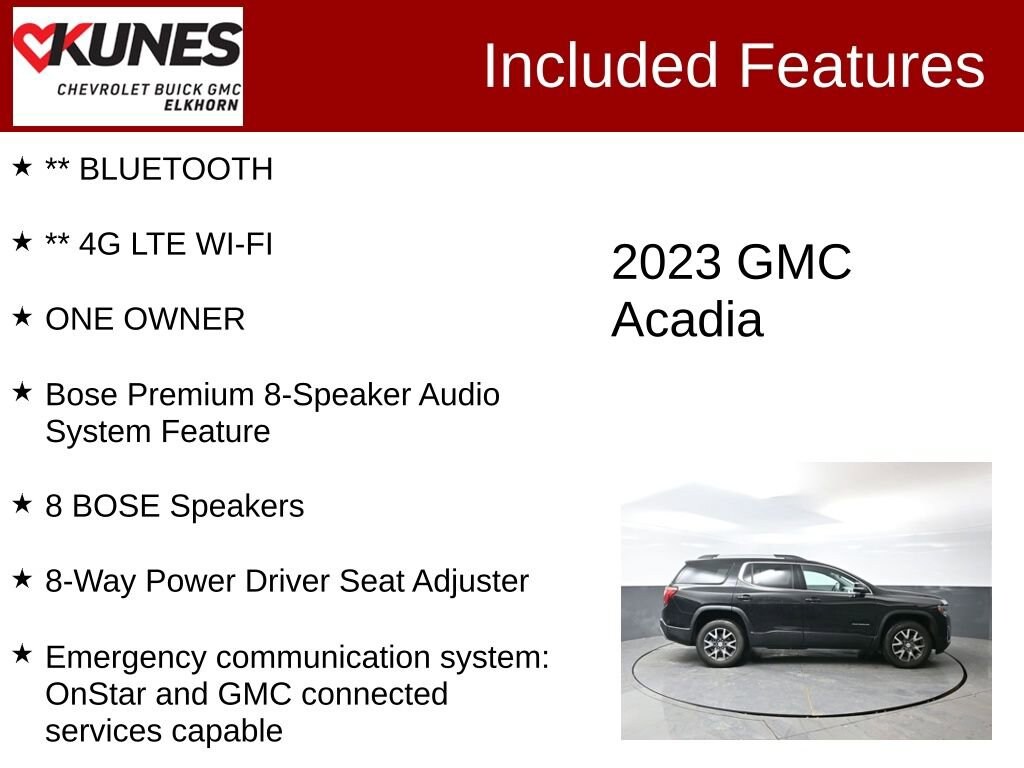 Used 2023 GMC Acadia SLT SUV
