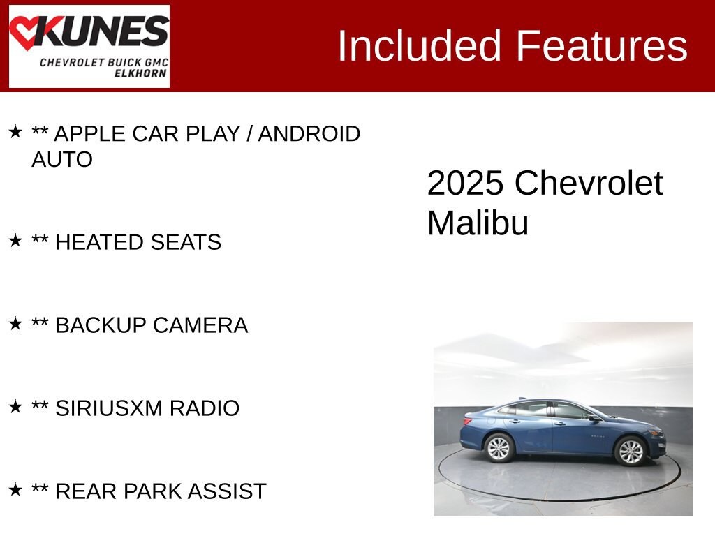 Used 2025 Chevrolet Malibu 1LT Car