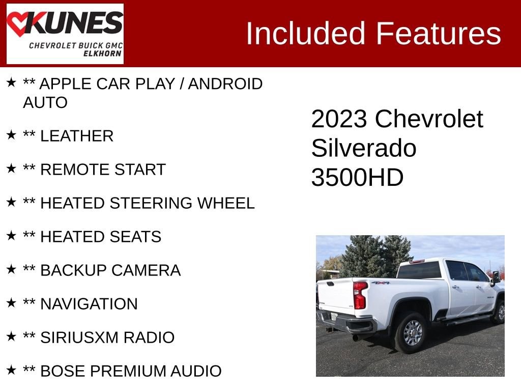 Used 2023 Chevrolet Silverado 3500 HD LTZ Truck