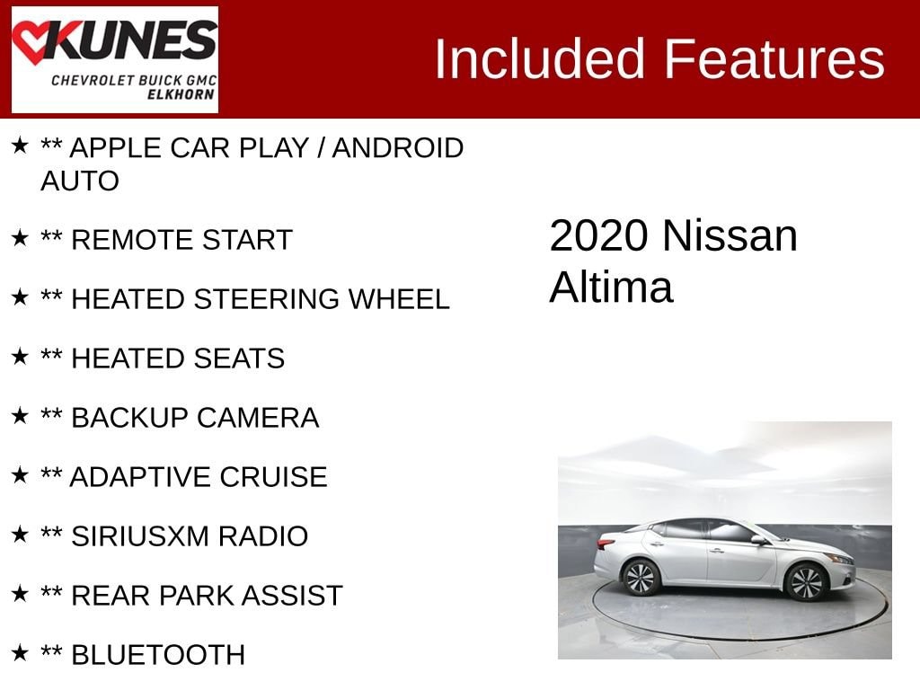Used 2020 Nissan Altima 2.5 SV