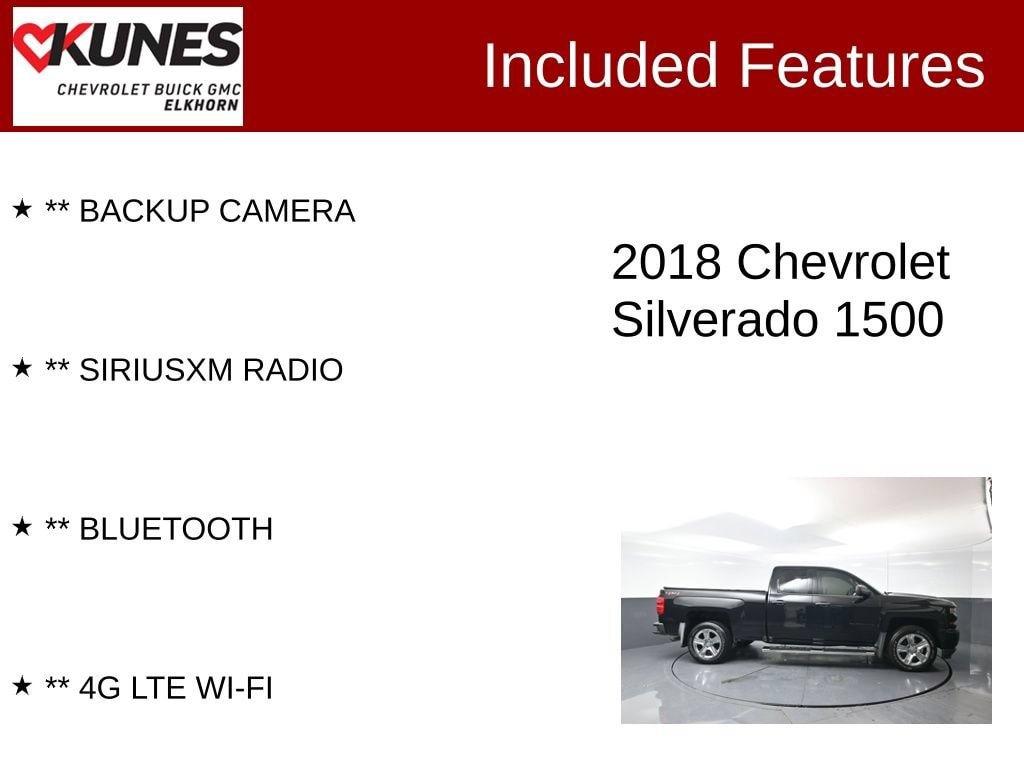 Used 2018 Chevrolet Silverado 1500 Custom Truck
