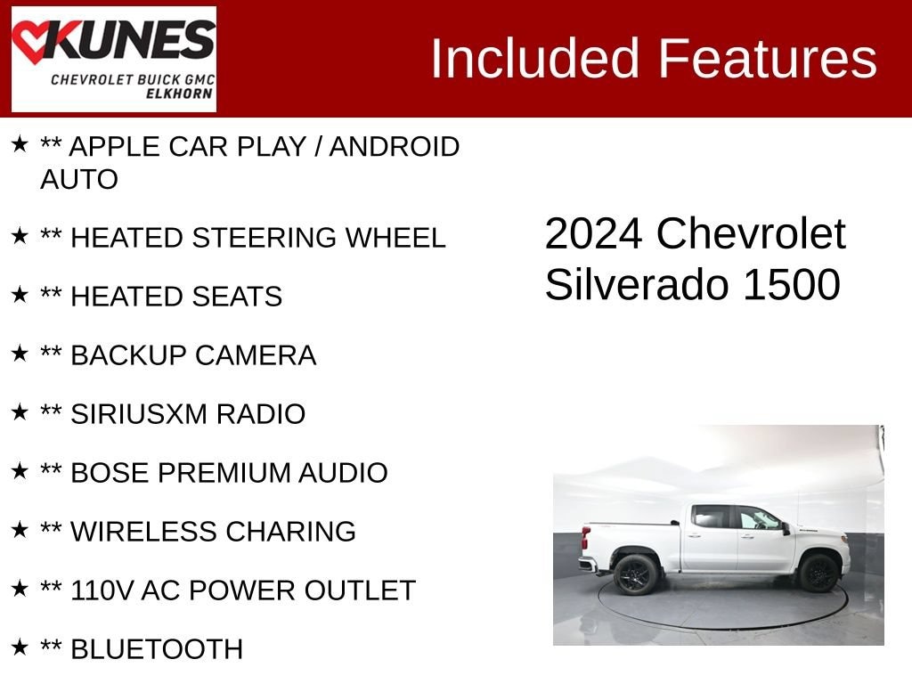 Used 2024 Chevrolet Silverado 1500 RST Truck