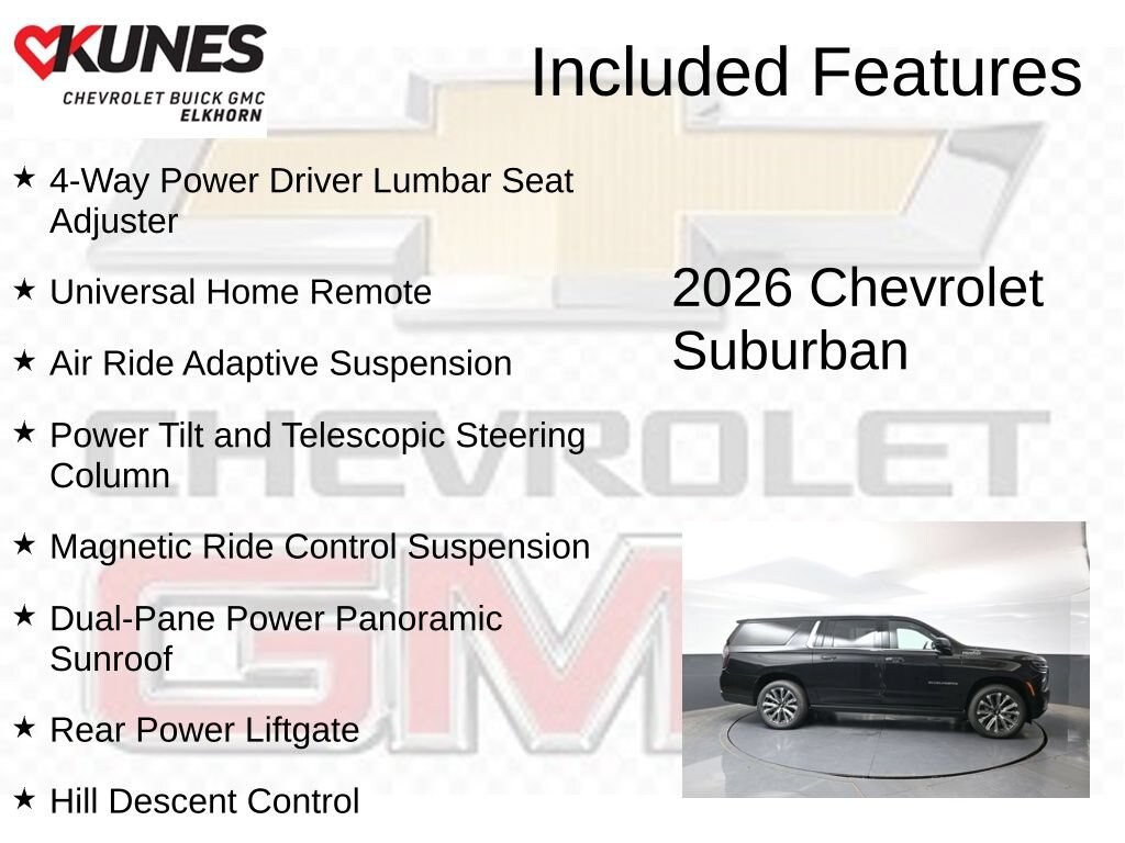 New 2026 Chevrolet Suburban High Country SUV