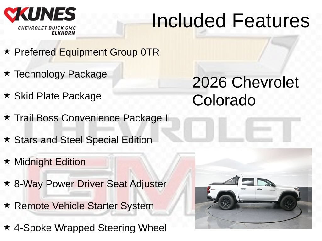 New 2026 Chevrolet Colorado Trail Boss Truck