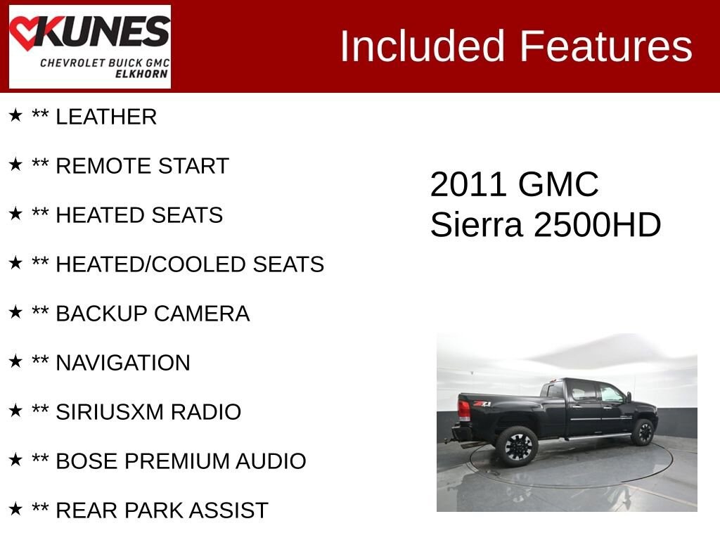 Used 2011 GMC Sierra 2500 HD Denali Truck
