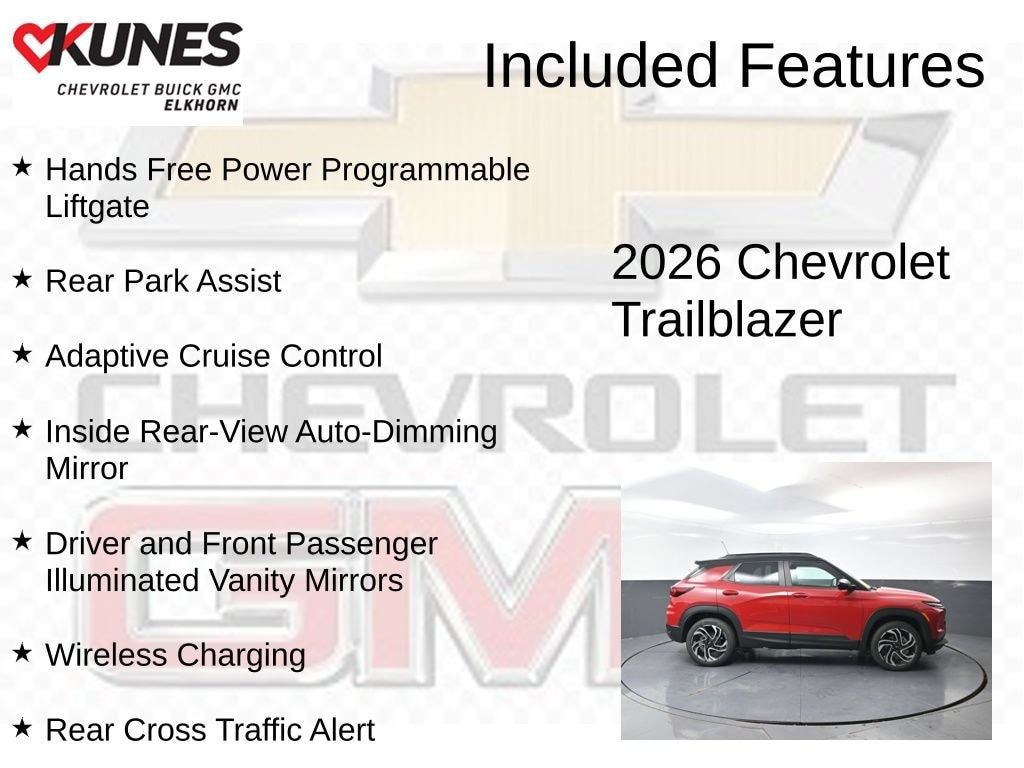 New 2026 Chevrolet Trailblazer RS SUV
