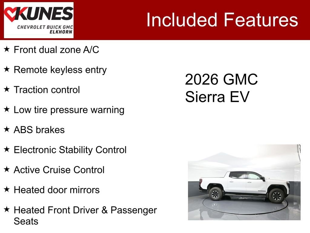 New 2026 GMC Sierra EV AT4 Extended Range Truck