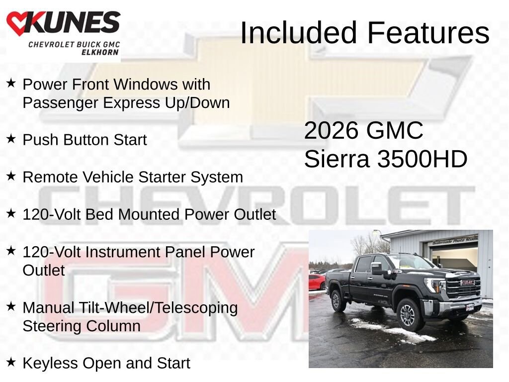 New 2026 GMC Sierra 3500 HD SLT Truck