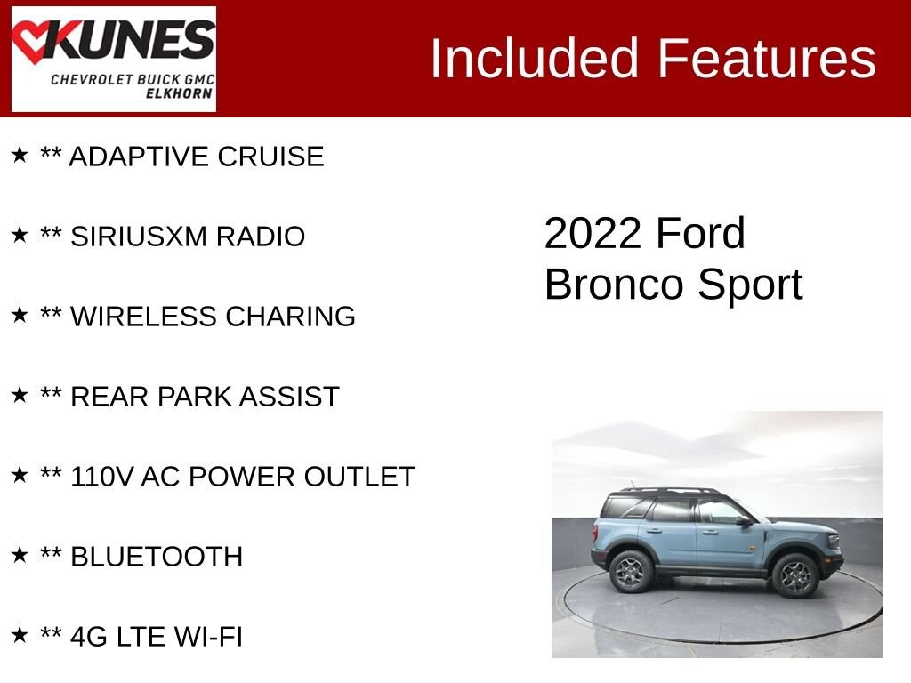 Used 2022 Ford Bronco Sport Badlands