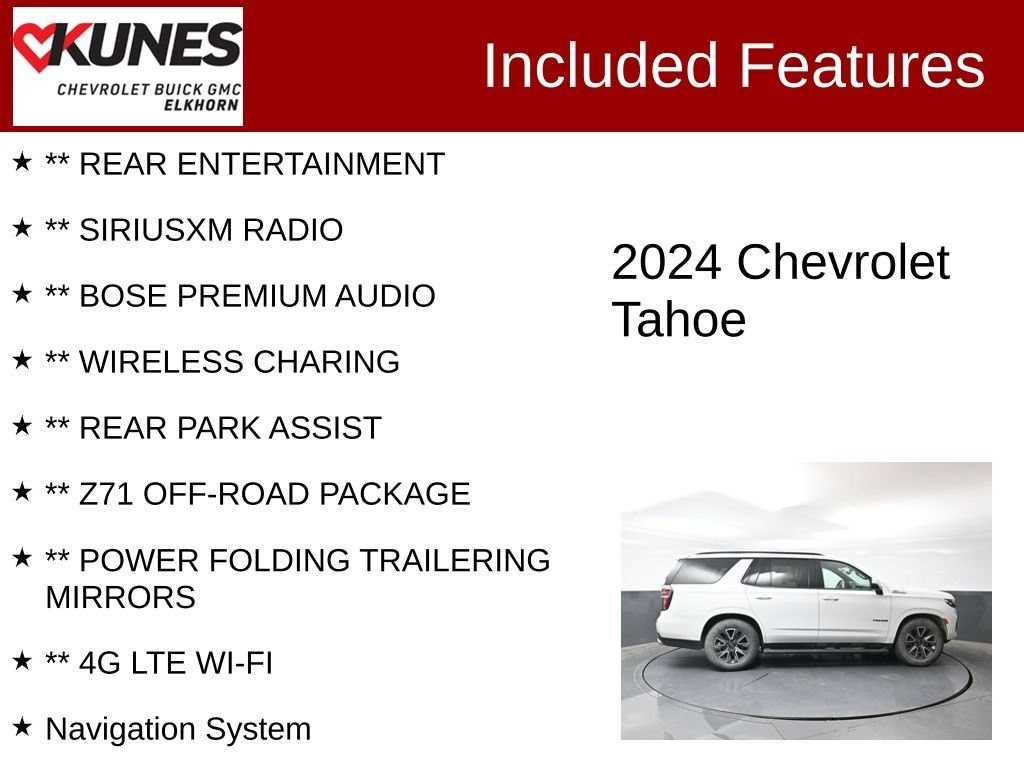 Used 2024 Chevrolet Tahoe Z71 SUV