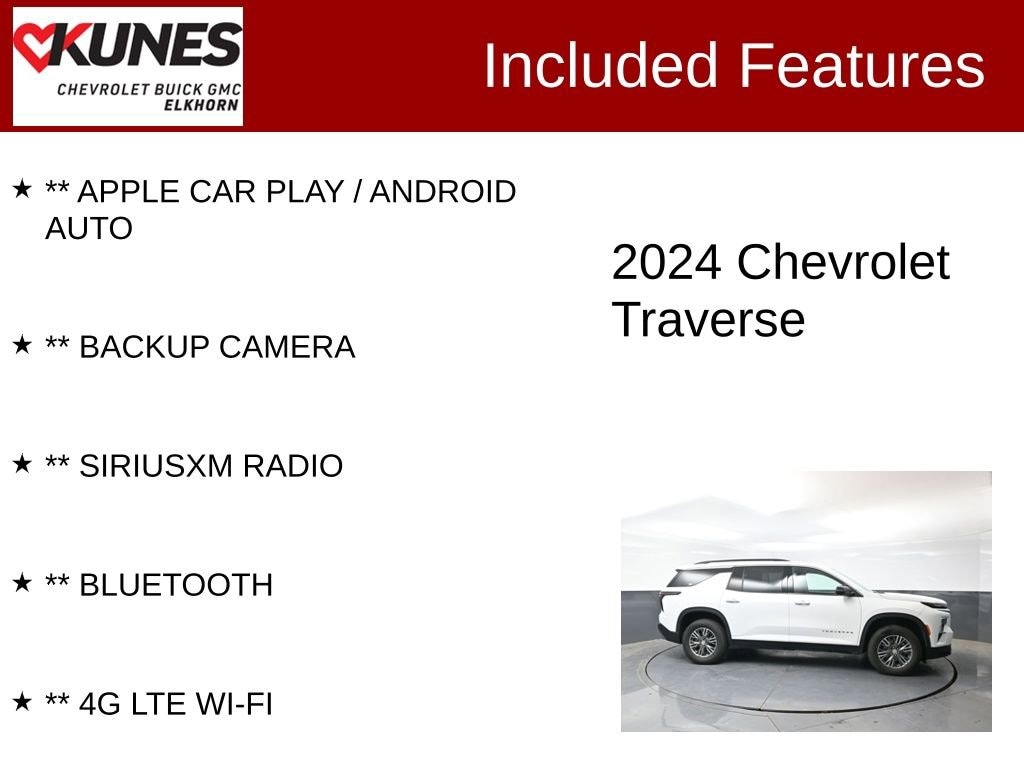 Used 2024 Chevrolet Traverse LT SUV