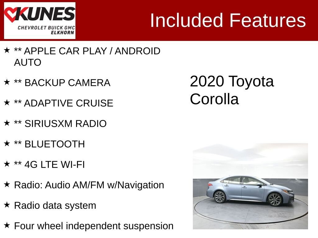 Used 2020 Toyota Corolla SE