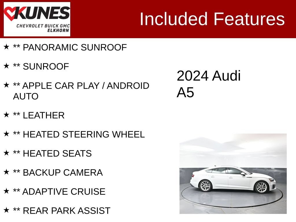 Used 2024 Audi A5 Sportback S Line Premium Plus