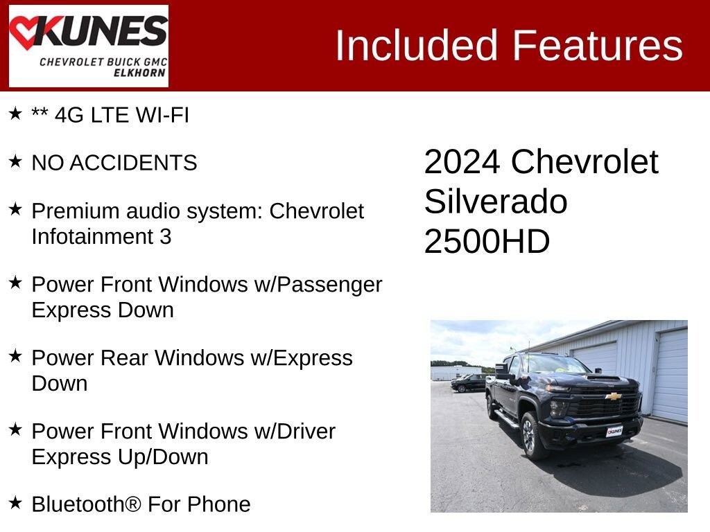 Used 2024 Chevrolet Silverado 2500 HD Custom Truck