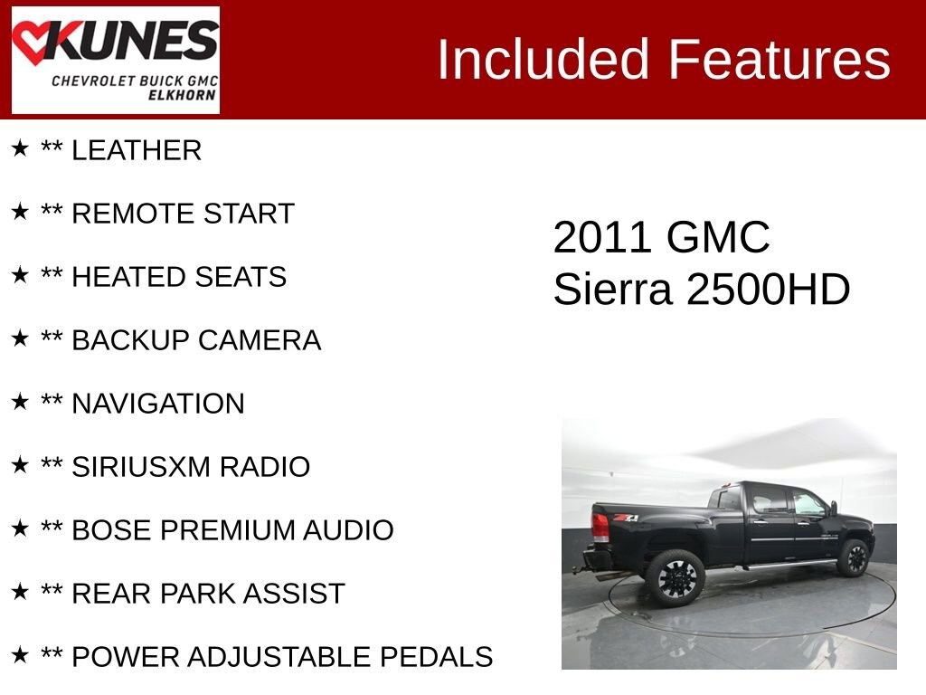 Used 2011 GMC Sierra 2500 HD Denali Truck