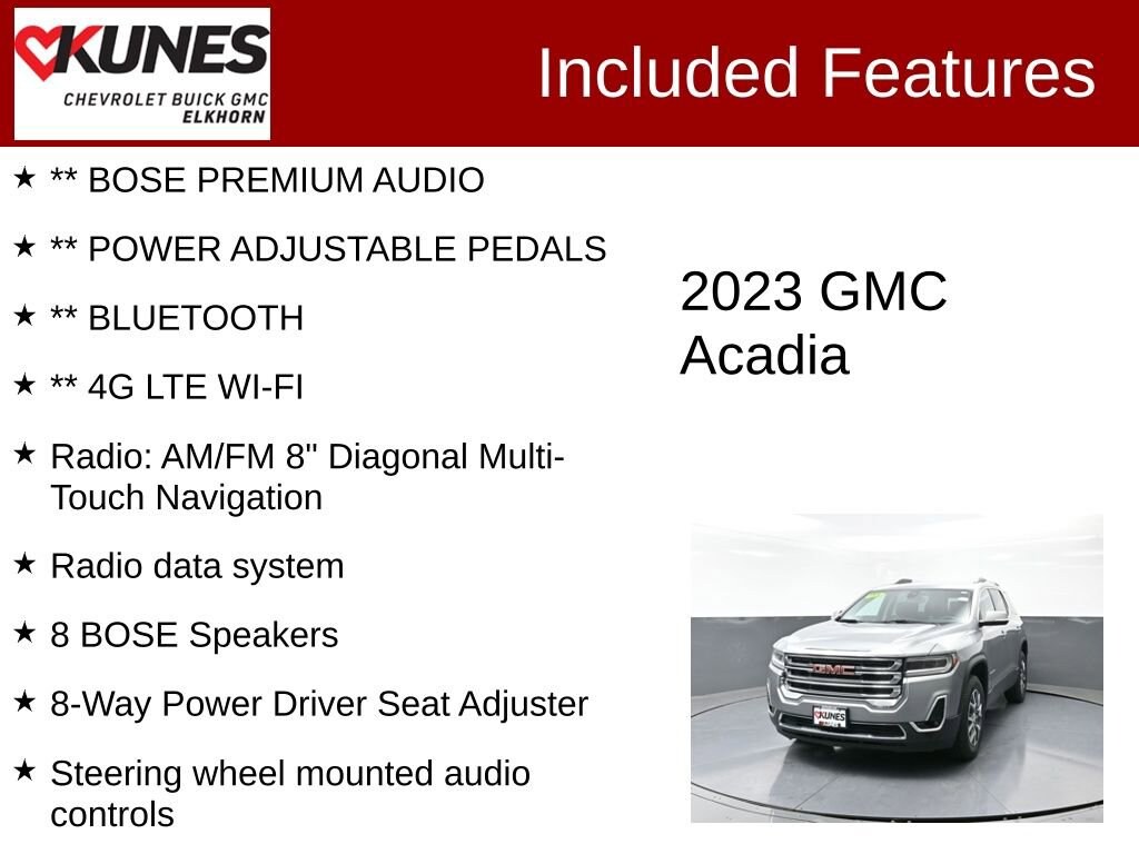 Used 2023 GMC Acadia SLT SUV