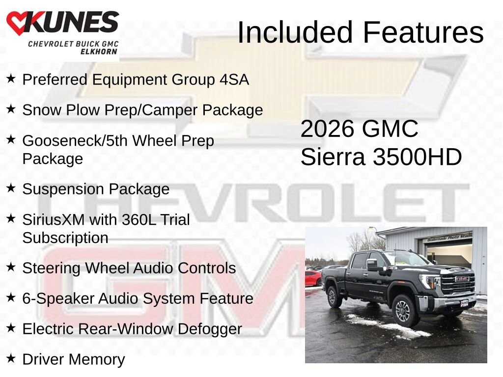 New 2026 GMC Sierra 3500 HD SLT Truck