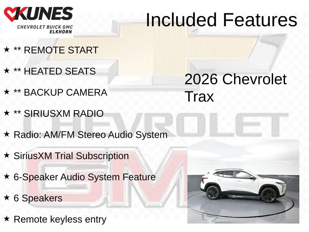 New 2026 Chevrolet Trax Activ SUV