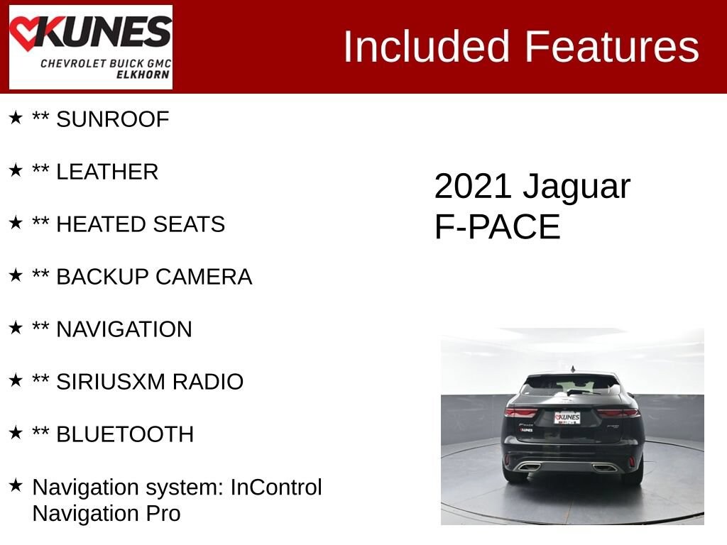 Used 2021 Jaguar F-PACE R-Dynamic S