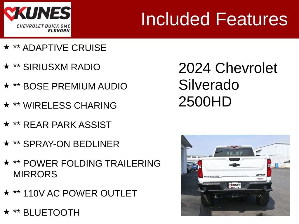 Used 2024 Chevrolet Silverado 2500 HD ZR2 Truck