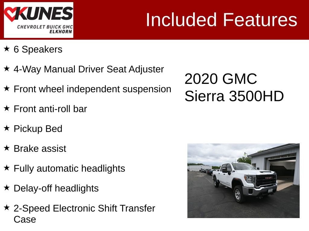 Used 2020 GMC Sierra 3500 HD Base Truck