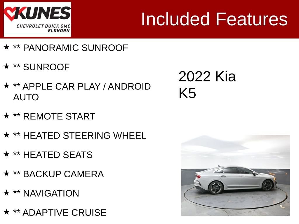 Used 2022 Kia K5 GT-Line