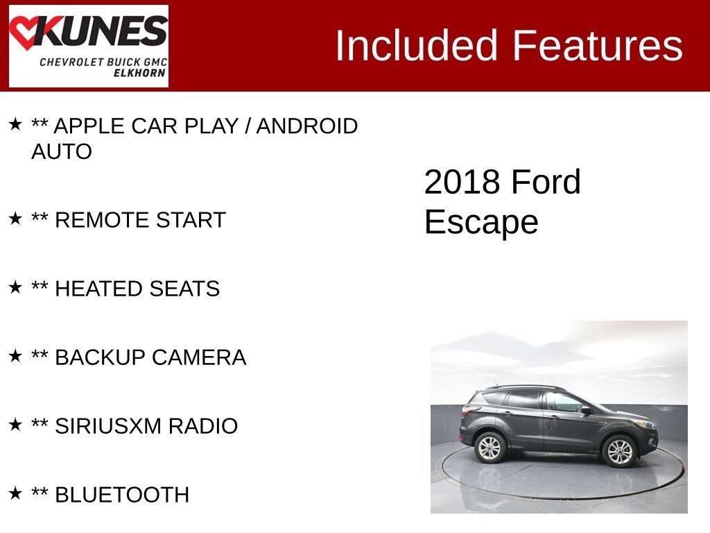 Used 2018 Ford Escape SE