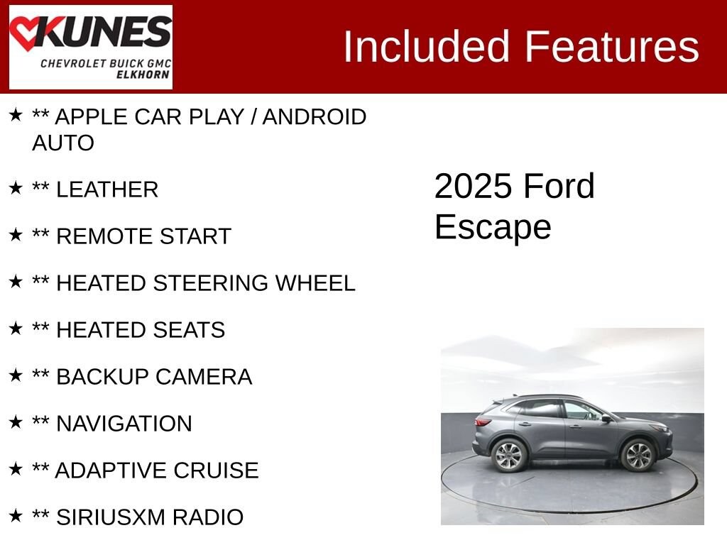Used 2025 Ford Escape Platinum