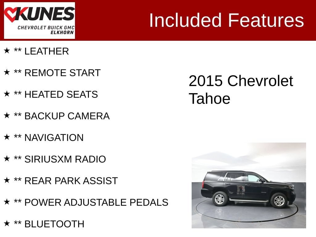 Used 2015 Chevrolet Tahoe LT SUV