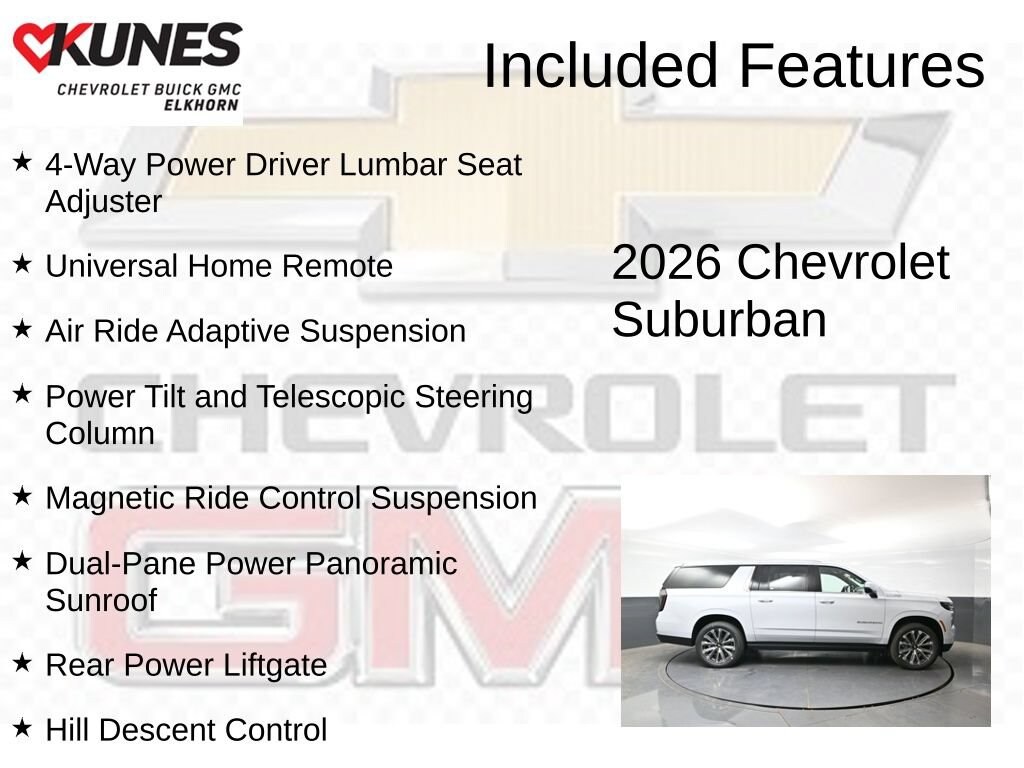 New 2026 Chevrolet Suburban High Country SUV