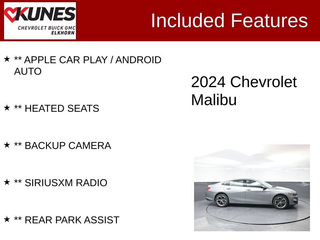 Used 2024 Chevrolet Malibu 1LT Car