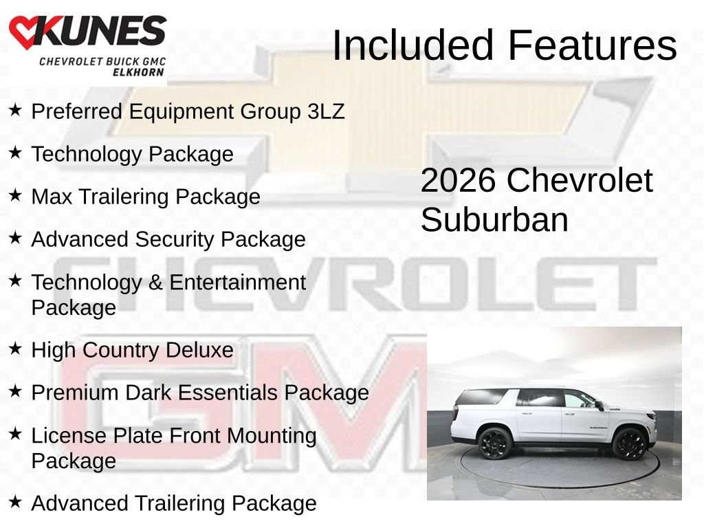 New 2026 Chevrolet Suburban High Country SUV